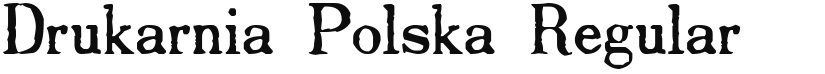 Drukarnia Polska font download