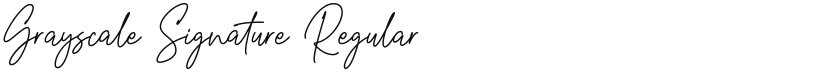 Grayscale Signature font download