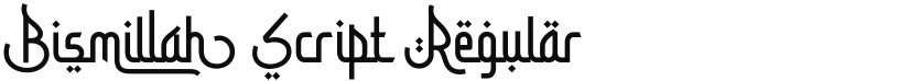 Bismillah Script font download