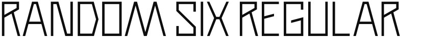 Random Six font download