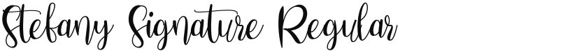 Stefany Signature font download