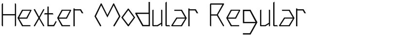 Hexter Modular font download
