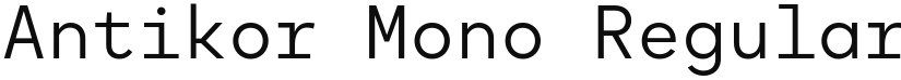 Antikor Mono font download