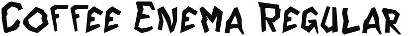 Coffee Enema font download