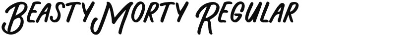 Beasty Morty font download
