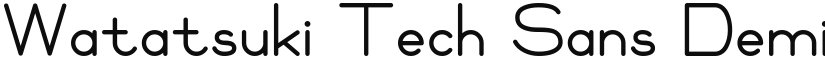 Watatsuki Tech Sans font download