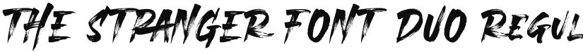 THE STRANGER FONT DUO font download