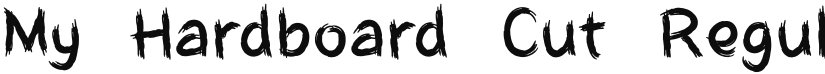 My Hardboard Cut font download