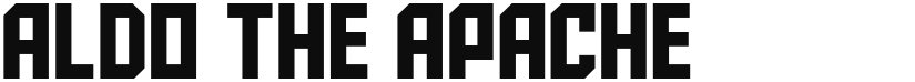 Aldo the Apache font download