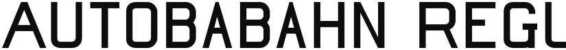 Autobabahn font download