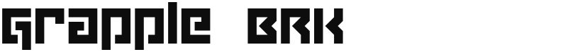 Grapple BRK font download