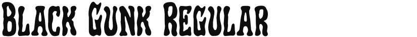 Black Gunk font download