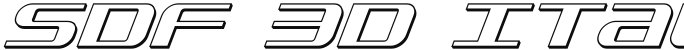 SDF 3D Italic Italic