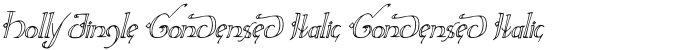 Holly Jingle Condensed Italic Condensed Italic