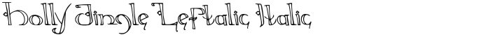 Holly Jingle Leftalic Italic