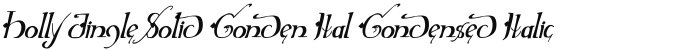 Holly Jingle Solid Conden Ital Condensed Italic