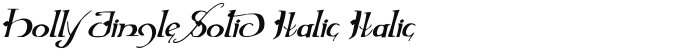 Holly Jingle Solid Italic Italic