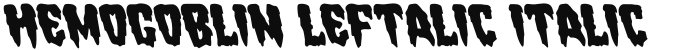 Hemogoblin Leftalic Italic