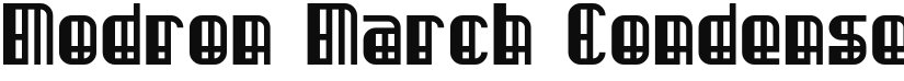 Modron March Condensed font download