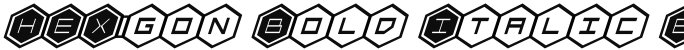 HEX:gon Bold Italic Bold Italic