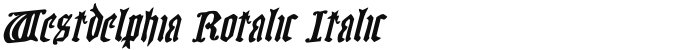 Westdelphia Rotalic Italic