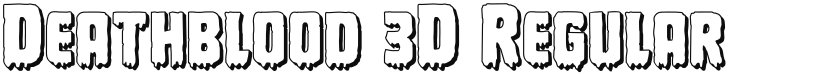 Deathblood 3D font download