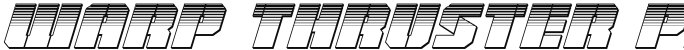 Warp Thruster Platinum Italic Italic