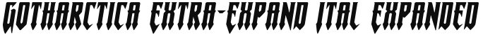 Gotharctica Extra-Expand Ital Expanded Italic