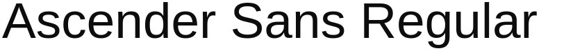 Ascender Sans font download