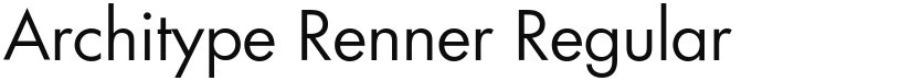Architype Renner font download