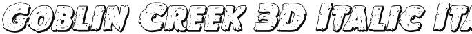 Goblin Creek 3D Italic Italic