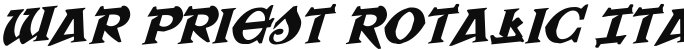 War Priest Rotalic Italic