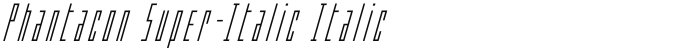 Phantacon Super-Italic Italic