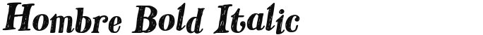 Hombre Bold Italic