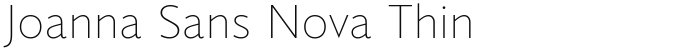 Joanna Sans Nova Thin