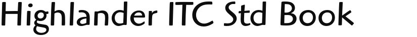 Highlander ITC Std font download