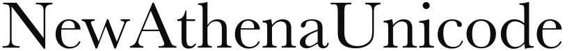 New Athena Unicode font download