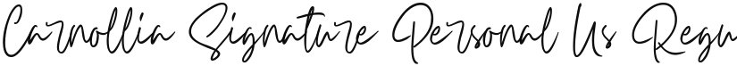 Carnollia Signature Personal Us font download