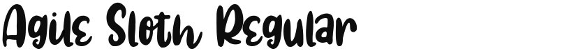 Agile Sloth font download