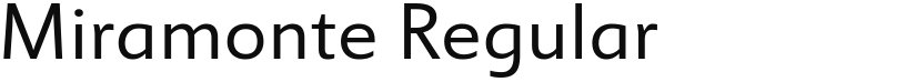 Miramonte font download