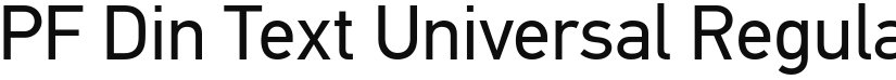 PF Din Text Universal font download