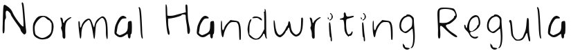 Normal Handwriting font download
