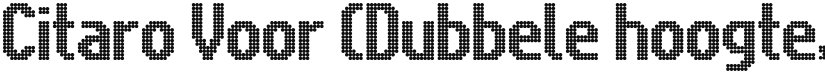 Citaro Voor (Dubbele hoogte, breed) font download