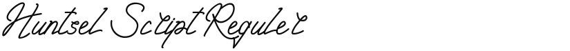 Huntsel Script font download