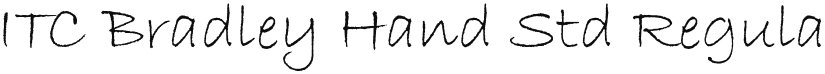 ITC Bradley Hand Std font download
