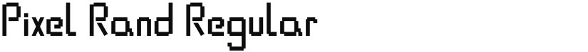 Pixel Rand font download
