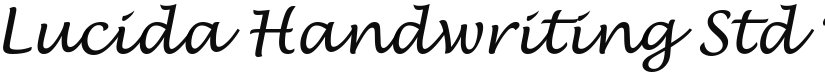 Lucida Handwriting Std font download