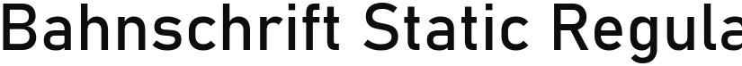 Bahnschrift Static font download