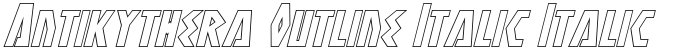 Antikythera Outline Italic Italic