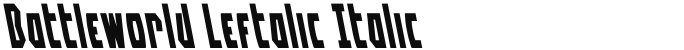 Battleworld Leftalic Italic